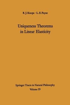 Uniqueness Theorems in Linear Elasticity
            
                Springer Tracts in Natural Philosophy