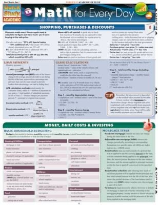 Math for Everyday Reference Guide
            
                Quickstudy Academic
