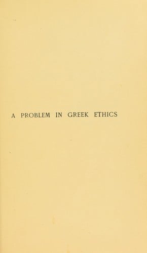 A problem in Greek ethics
