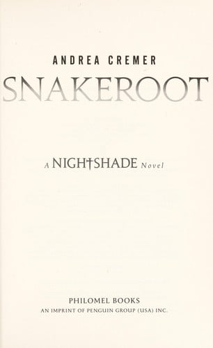 Snakeroot (Nightshade Series, Book 4)