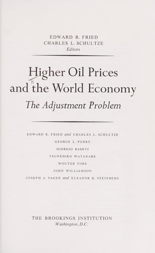 Higher oil prices and the world economy