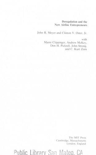 Deregulation and the new airline entrepreneurs