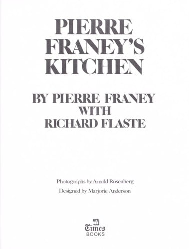 Pierre Franey's kitchen
