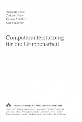 Computerunterstu tzung fu r die Gruppenarbeit