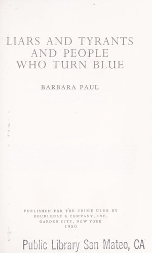 Liars and tyrants and people who turn blue