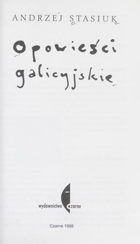 Opowies ci galicyjskie