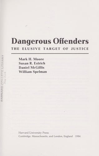 Dangerous offenders