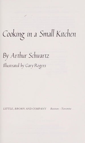 Cooking in a small kitchen