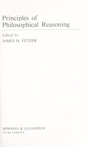 Principles of philosophical reasoning