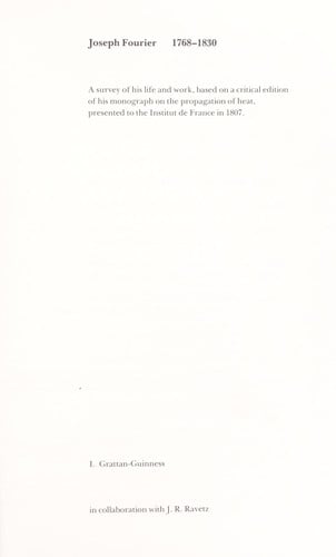 Joseph Fourier, 1768-1830