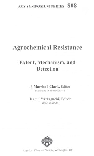 Agrochemical resistance