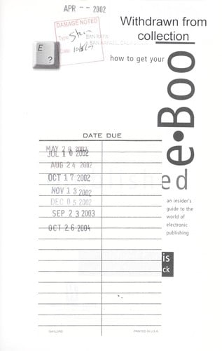 How to get your e-book published