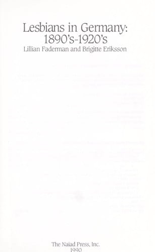 Lesbians in Germany
