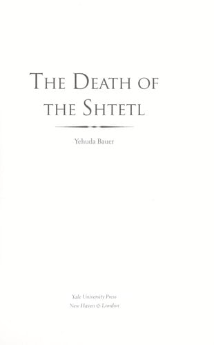 The death of the shtetl
