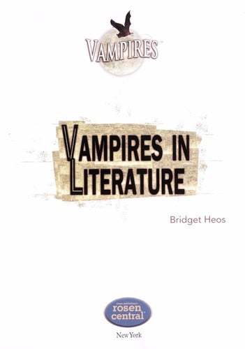 Vampires in literature