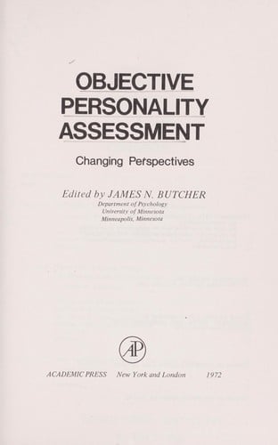 Objective personality assessment