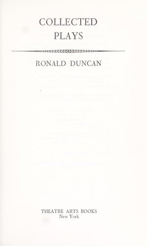Collected plays