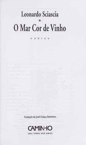 O mar cor de vinho