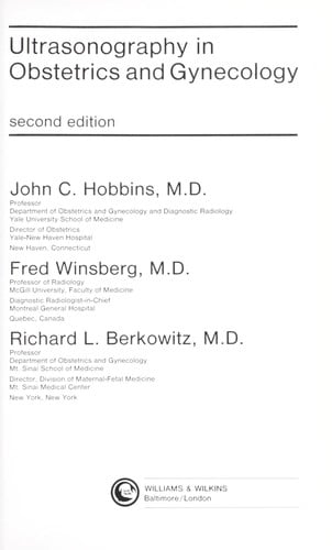 Ultrasonography in obstetrics and gynecology