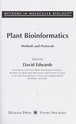 Plant bioinformatics