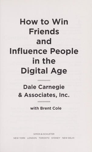How to win friends and influence people in the digital age