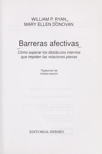 Barreras afectivas