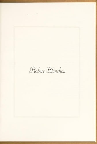 Robert Blanchon