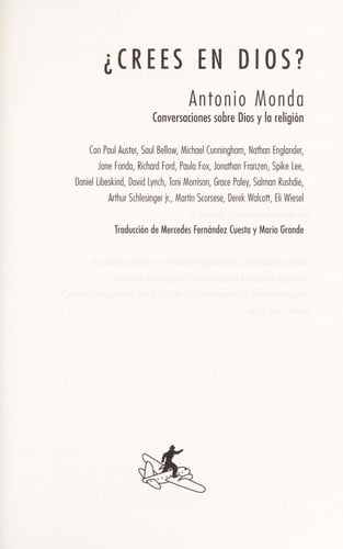 Crees en Dios?