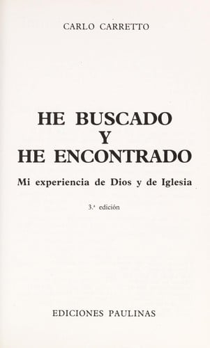 He buscado y he encontrado