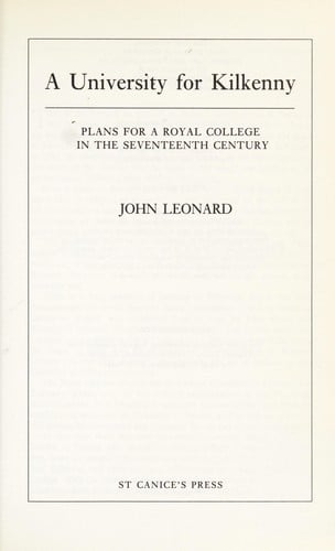 A university for Kilkenny