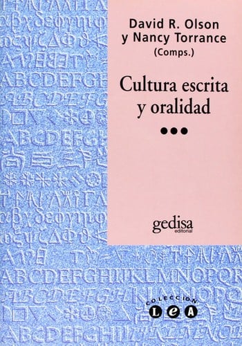 Cultura Escrita y Oralidad (Coleccion Lea)