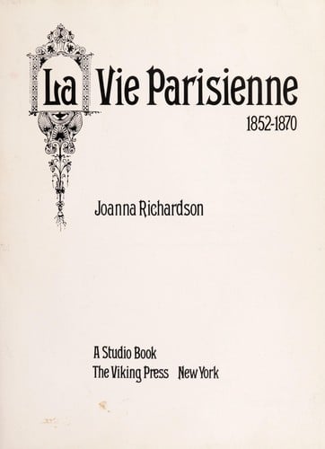 La vie parisienne, 1852-1870
