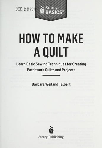 How to make a quilt