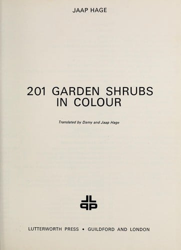 201 garden shrubs in colour