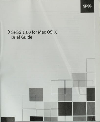 SPSS 13.0 for Mac OS X