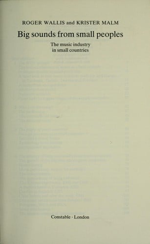 Big sounds from small peoples