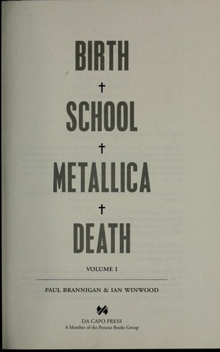 Birth school Metallica death