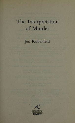 The interpretation of murder
