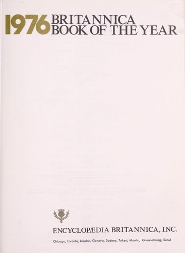 Britannica Book of the Year 1976