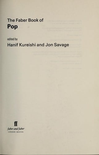 The Faber book of pop