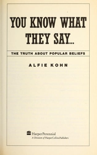 You Know What They Say