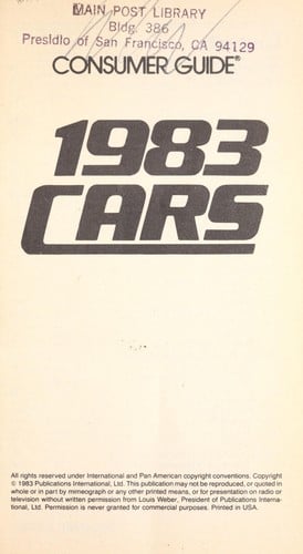 1983 cars