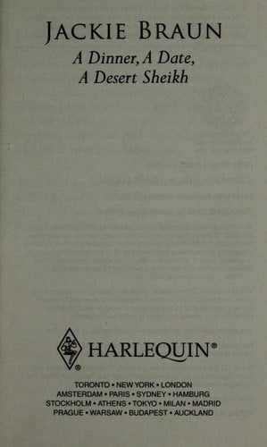 A Dinner, A Date, A Desert Sheikh