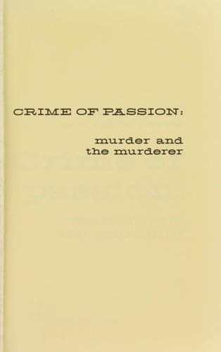 Crime of passion