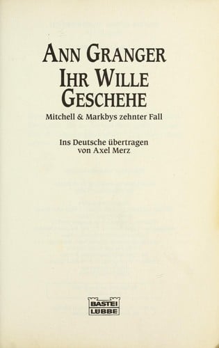 Ihr Wille geschehe