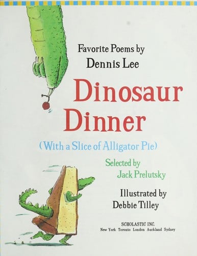 Dinosaur dinner with a slice of alligator pie