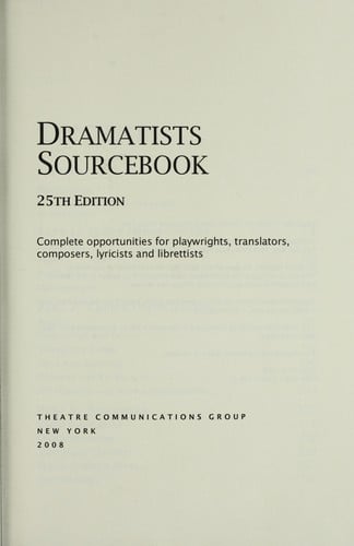 Dramatists sourcebook