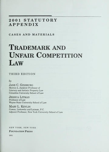 Trademark and unfair competition law