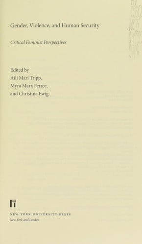 Gender, violence, and human security