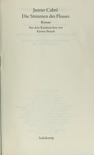Die Stimmen des Flusses